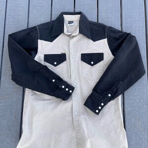 Lapco Welding Shirt Denim Duck Fabric Pearl Snap Buttons Canvas 16-36 Large Men